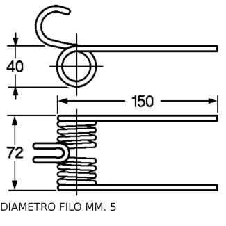 DENTE AUTOCARICANTE GHIOZZI LARGO (72 MM)