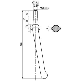 DENTE ERPICE RH2AG LELY CONICO LUNGO A GOCCIA  AD ESAURTIMENTO