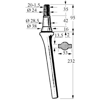 DENTE ERPICE RH3 FERABOLI CONICO