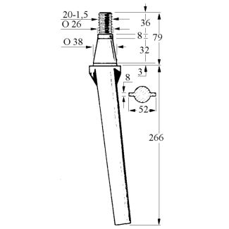 DENTE ERPICE RH11/A FORIGO CONICO