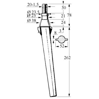 DENTE ERPICE RH11 PEDROTTI CONICO