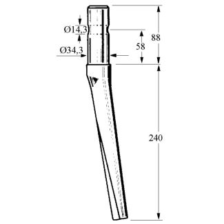 DENTE ERPICE RH13 FERABOLI A SPINA DM.34.3