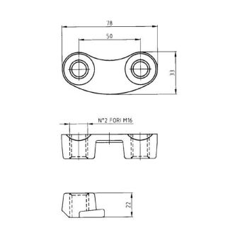 FERMAVITE DENTE MASCHIO DIAMANTE non originale ART.DE130