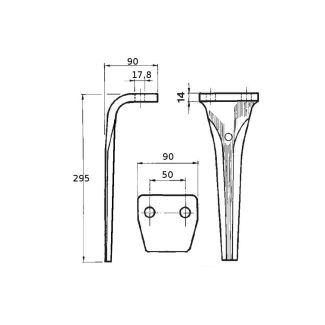 DENTE ERPICE RH71 MORENI FORGIATO