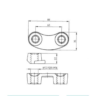 FERMAVITE NON ORIGINALE PER MASCHIO DOMINATOR (ART. DE210)