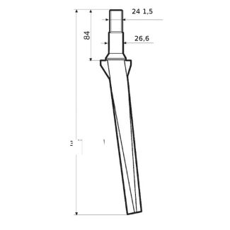 DENTE ERPICE RH11D VIGOLO CILINDRICO.