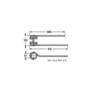 DENTE GIRELLO POTTINGER. SINISTRO