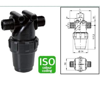 FILTRO IN LINEA DI MANDATA 14 BAR. 80 LT. 80 MESH