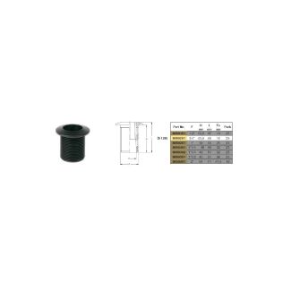 BOCCHETTONE DI SCARICO DA  3/4' IN PVC NERO