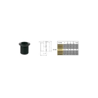 BOCCHETTONE DI SCARICO 1' 1/4 IN PVC NERO