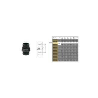 NIPPLO SIMMETRICO MASCHIO-MASCHIO 3/4'