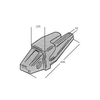 PORTA PUNTA TIPO CATERPILLAR PER ESCAVATORI. A SALDARE