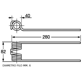 DENTE RANGHINATORE LINCE TA. COD. ORIGINALE   67406