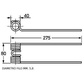 DENTE RANGHINATORE REPOSSI  DIRITTO. COD. ORIGINALE  67409