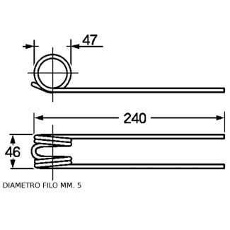 DENTE RANGHINATORE MOLON 3° TIPO. COD. ORIGINALE   67505