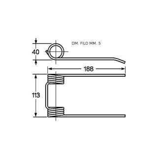 DENTE PRESSA SGORBATI LARGA. COD. ORIGINALE   59514