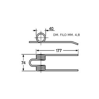 DENTE PRESSA SGORBATI 132. COD. ORIGINALE   59517