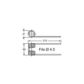 DENTE PRESSA adattabile JOHN DEERE