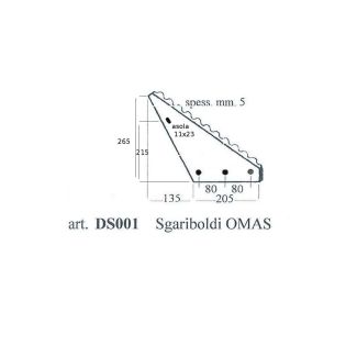 COLTELLO DESILATORE SGARIBOLDI OMAS ( MONTA VSC1650 E VSC825 )