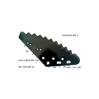 LAMA CARRO VERTICALE DESTRA. SITREX. INOX A RICHIESTA
