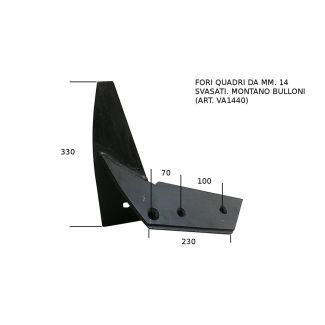 PUNTALE PER CORPO MEDIO ERMO GS2  DESTRO  CON SCALINO