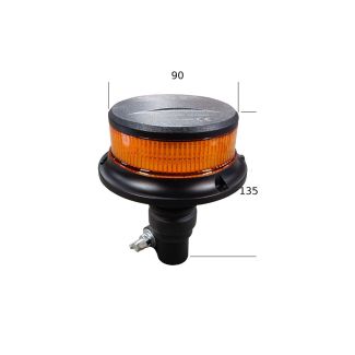 GIROFARO A LED 12-24V.BASE FLESSIBILE 18 LED.