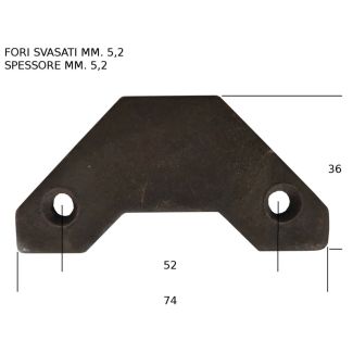 G319 - PIASTRINA DI PULIZIA PER LAMA GASPARDO