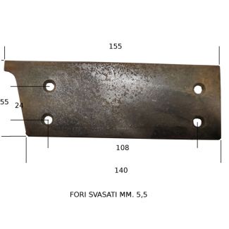 G342 - PIASTRA 4 FORI ADATTABILE GASPARDO