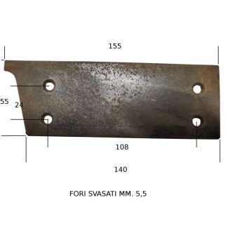 G342 - PIASTRA 4 FORI GASPARDO