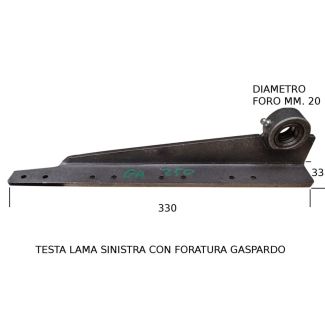 TESTA LAMA PORTADENTI ADATTABILE GASPARDO F.B. 925. 21120052