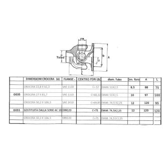 GIUNTO FISSO AC62 ASA 57 COPPIA MAX 800 N/MT. A 1000 GIRI 19 HP