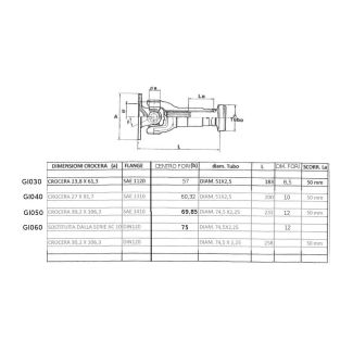 GIUNTO SCORREVOLE AC 62 ASA 57 COPPIA MAX 800 N/MT A1000 GIRI 19 HP