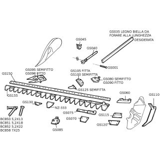 PIASTRINA PER DENTE SEMIFITTO GS. 1349B