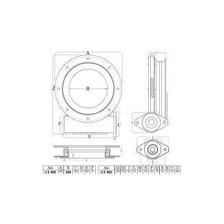 GIUNTO GIREVOLE DM. INTERNO 200 MM. VIENE FORNITO COMPLETO DI PROTEZIONE (ART. GT010) .(IL MOTORE ID