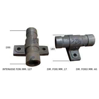 SUPPORTO DM. FORO MM. 40 IN GHISA PER TURBINA