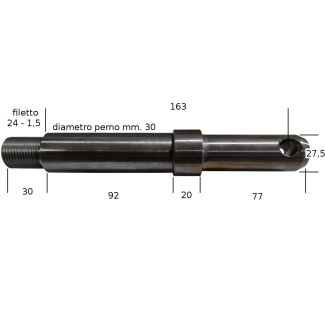 SPINA PER SOLLEVAMENTO 3 PUNTO PER TURBINA VENERONI. DIAM. MM. 35