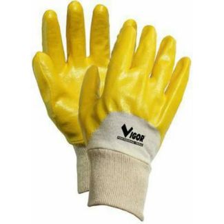 GUANTO IN COTONE E NITRILE GIALLO XXL. AD ESAURIMENTO
