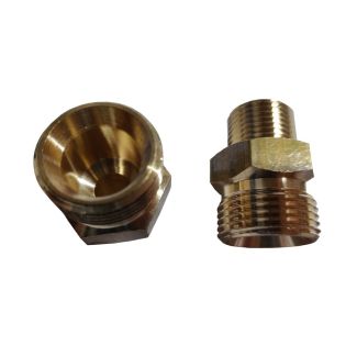 RACCORDO MASCHIO / MASCHIO 3,/8 - 22 1,5 RAPIDO. IN OTTONE. COMET.