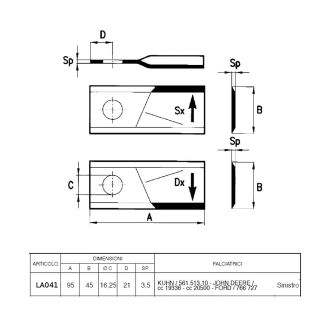 LAMINO CLASS KUHN 56151310 SINISTRO