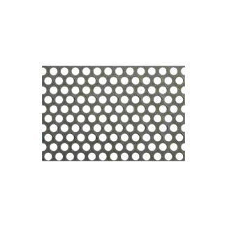 LAMIERA FORATA IN FERRO MT. 1 X 2. SPESSORE MM. 1. FORO MM. 10.