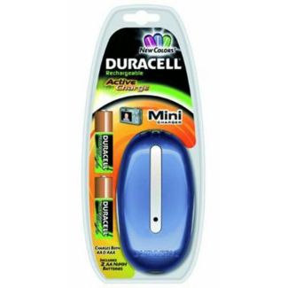 CARICABATTERIE DURACELL CEF20 + 2 STILO MINI NIMH COLOR AD ESAURIMENTO