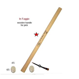 MANICO PICCONE 'STELLA ROSSA' IN FAGGIO LUNGO CM. 90