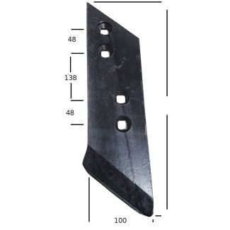 PUNTA PER VOMERE PICCIONI. DIMENSIONI MM. 100 X 15  DESTRO