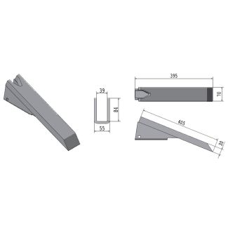 VOMERE RIPUNTATORE ATTACCO RAPIDO MAINARDI MM.70X30