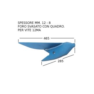 PUNTA VOMERINO  SINISTRA  PER RIPUNTATORE  LEMKEN. COD. ORIGINALE 3374445