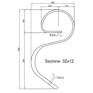 MOLLA FLEX 32X12  (VIENE VENDUTA SENZA VOMERE)