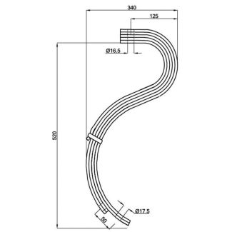 MOLLA COLTIVATORE ITALIANO A 4 FOGLIE E 1/2.