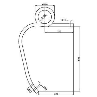 MOLLA COLTIVATORE QUADRA 30 X 30 A RICCIO ALTA. DESTRA. BIANCHI