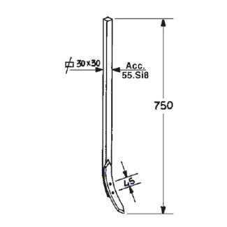 SEGNAFILE QUADRO DA 30 MM. (SI VENDE SENZA VOMERE)