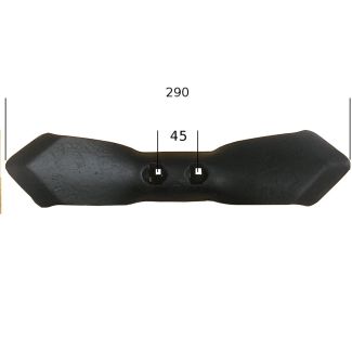 ZAPPETTA PER VIBROFLEX  A MEZZO TONDO 65X8 I